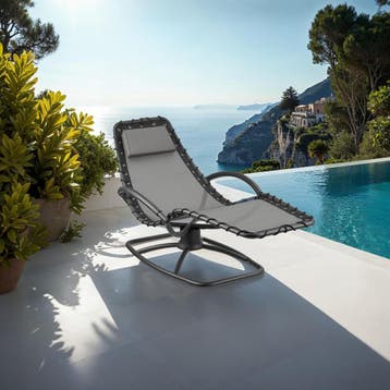Ligstoel Toulon, ergonomisch, schommelfunctie, Verzenden, Nieuw