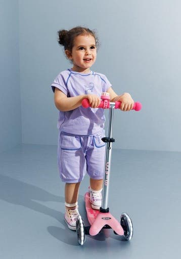 2dekans | Micro Mini Deluxe LED Scooter - Glow Plus step, Sport en Fitness, Skeelers, Ophalen of Verzenden, Zo goed als nieuw