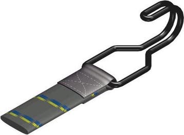 Snelbinder met stalen haken - 75cm - Zwart, Ophalen of Verzenden, Nieuw