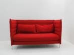Vitra Alcove akoestische bank 98x160(hxb) - rood - 4-poot, Werkplek, Ophalen of Verzenden, Gebruikt, Overige typen