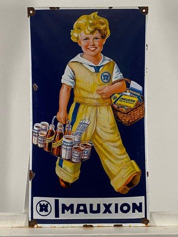 Mauxion - Reclamebord - 60x33cm - Gemaakt van dikke