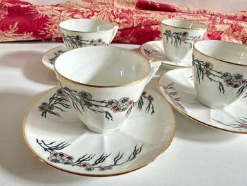 Jean Boyer Limoges - Kop en schotel (8) - Porselein -