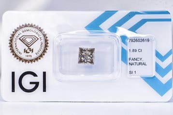Zonder minimumprijs - 1 pcs Diamant (Natuurlijk gekleurd) -, Nieuw