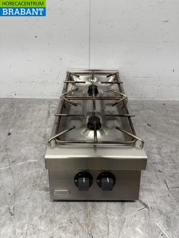 RVS Zanussi 2 Pits Opzet Fornuis GAS Horeca, Ophalen of Verzenden, Gebruikt