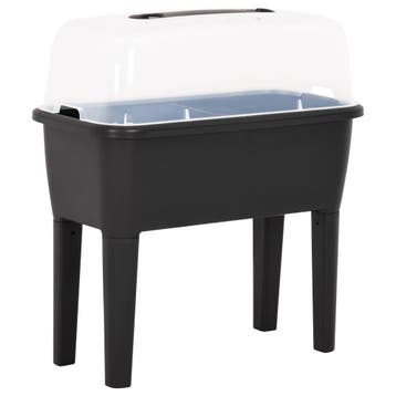 vidaXL Plantenbak verhoogd 77x38,7x82 cm PP, Kunststof, Verzenden, Nieuw, 60 tot 100 cm