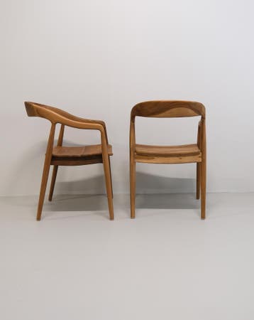 Arava eetkamerstoel – massief teak, Huis en Inrichting, Stoelen, Bruin, Nieuw, Ophalen of Verzenden, Modern / minimalistisch / Scandinavisch