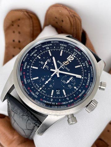 Breitling - Transocean Unitime Chronograph - AB0510 - Heren, Sieraden, Tassen en Uiterlijk, Nieuw