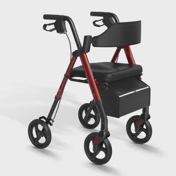 MaiDeSiTe Inklapbare Rollator met Zitje en Grote 8-inch Wiel, Verzenden, Nieuw