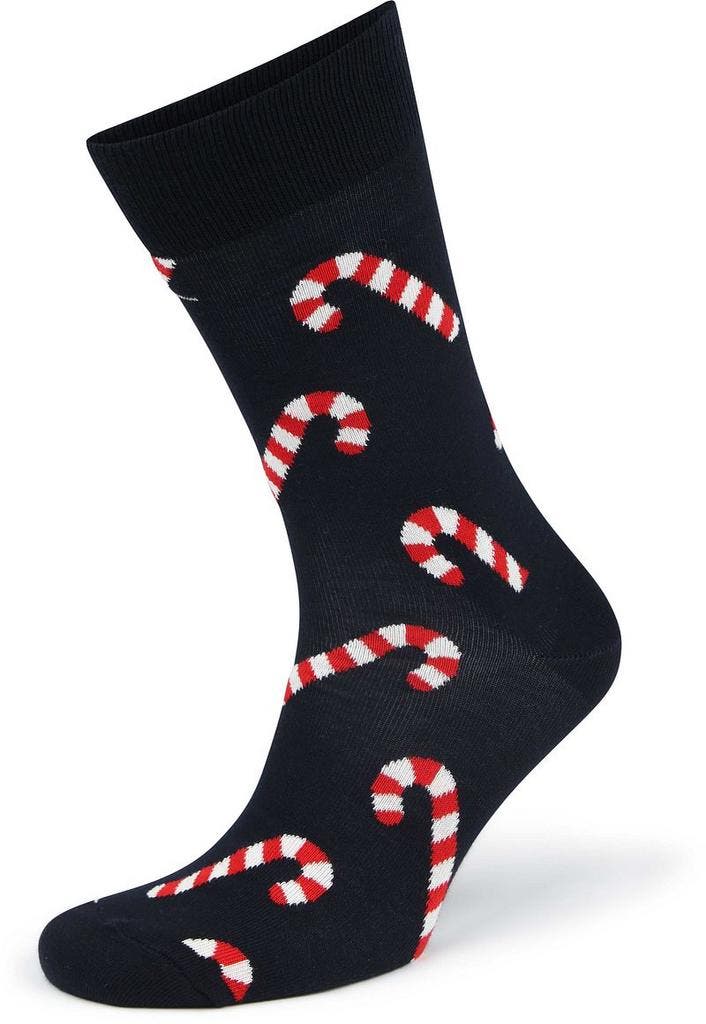 Happy Socks Sokken Candy Cane maat 41-46 Heren, Kleding | Heren, Sokken en Kousen, Blauw, Nieuw, Verzenden