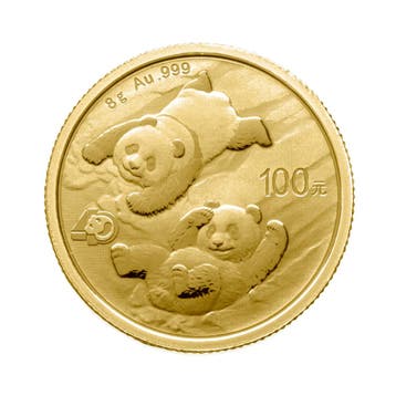 8 gram gouden munt Panda 2022, Verzenden