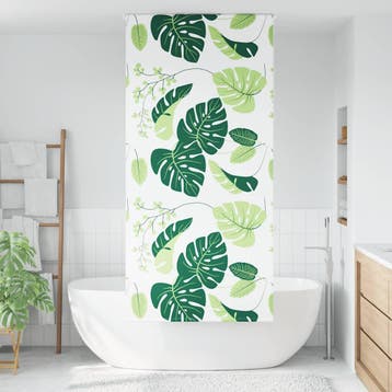 vidaXL Doucherolgordijn 100x240 cm stofbreedte 96 cm, Verzenden, Nieuw, Groen