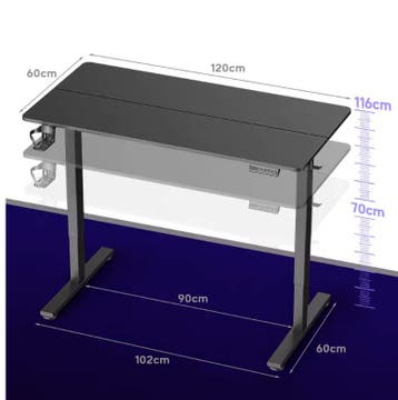 Elektrisch Zit-Sta Bureau met Memory Functie Ergonomisch, Spelcomputers en Games, Verzenden, Nieuw