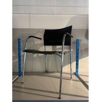 (MDK-107365) Thonet S360F designstoel &ndash; zwart, Huis en Inrichting, Ophalen of Verzenden, Gebruikt, Zwart