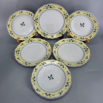 Eetservies - Gallo Leonardo 3001 Porzellan Teller – 6er Set
