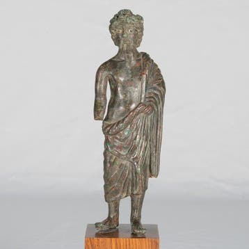 Keltisch of Galloromaans Bronzen grote figuur van een