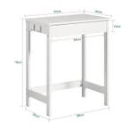 Compact Bureau met Lade en 2 Haken voor Thuis en Kantoor, Verzenden, Nieuw