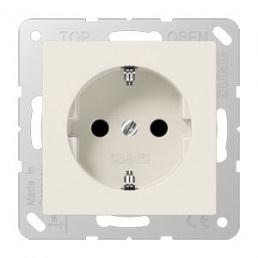 Jung Stopcontact + randaarde 1 voudig - as500 crème (A520N), Doe-het-zelf en Verbouw, Elektra en Kabels, Nieuw, Stopcontact