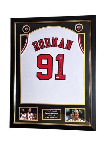 Chicago Bulls - NBA - Dennis Rodman Signed Jersey #91 –, Nieuw