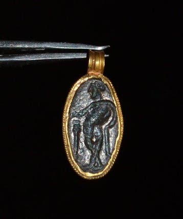 Oud-Romeins, Keizerrijk Goud Pendant, Een oud, hoog karaat