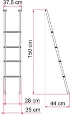 Fiamma Ladder Deluxe 4B, Ophalen of Verzenden, Nieuw