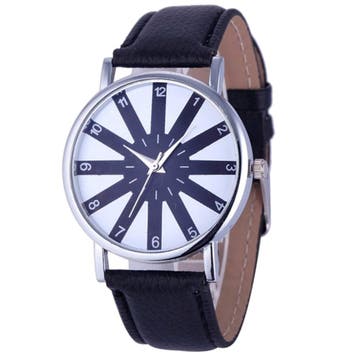 Fako - Horloge - Ster - Zwart, Verzenden, Nieuw