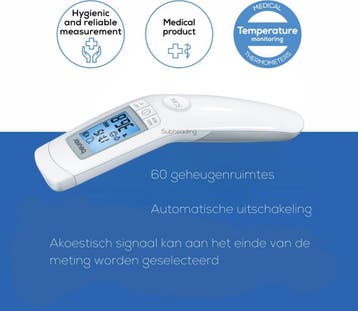 Beurer FT 90 Contactloze Koortsthermometer – Voorhoofdmeting, Ophalen of Verzenden, Nieuw