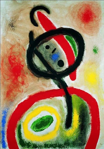 Kunstdruk Joan Miro - Femme III 80x60cm, Verzenden, Nieuw