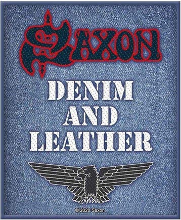 Saxon - Denim and Leather - Patch officiële merchandise, Ophalen of Verzenden, Nieuw, Kleding