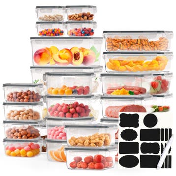 Avalo Vershoudbakjes  - Plastic - Met Deksel - 30 Delige set, Verzenden, Nieuw