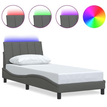 vidaXL Bedframe zonder matras Hanko 80x200 cm stof, Eenpersoons, Verzenden, Nieuw, 80 cm