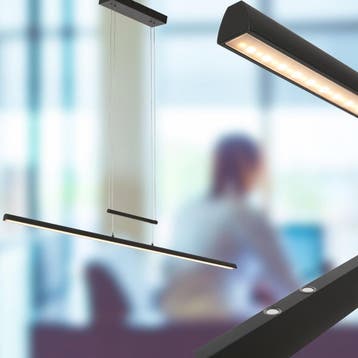 2dekans | Hanglamp Profilo 3318ZW Zwart 150 cm breed, Ophalen of Verzenden, Zo goed als nieuw