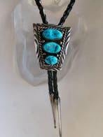 Bolo Tie Zilver & Turkoois Navajo - V.S. (Zonder