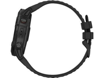 Garmin Fenix 6X Pro 51 mm zwart met een zwarte siliconen, Verzenden, Zo goed als nieuw, Garmin