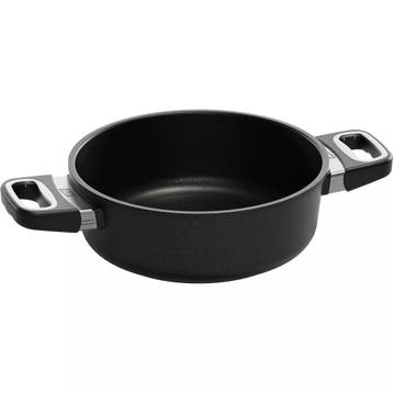 AMT Gastroguss Braadpan 24 cm – Non-stick coating – Oven, Ophalen of Verzenden, Nieuw, Rvs