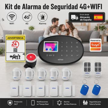 KERUI W20 WiFi GSM Alarmsysteem met Tuya Smart App - Draadlo, Verzenden, Nieuw