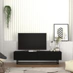 Tv-meubel Nolven kort frame 180x32x47 cm zwart [en.casa], Verzenden, Nieuw