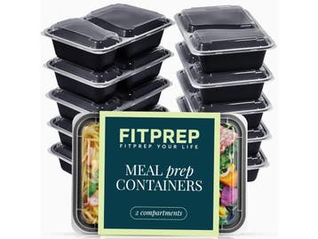 Veiling - Fitprep Meal Prep Magnetron Bakjes met Deksel 10x, Nieuw