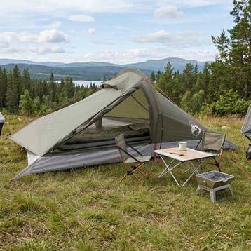 vidaXL Backpacking Tent 2-persoons Olijfgroen, Verzenden, Nieuw, Tot en met 2