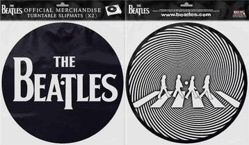 The Beatles - Drop T Logo & Crossing - Platenspeler Slipmat, Ophalen of Verzenden, Nieuw, Gebruiksvoorwerp