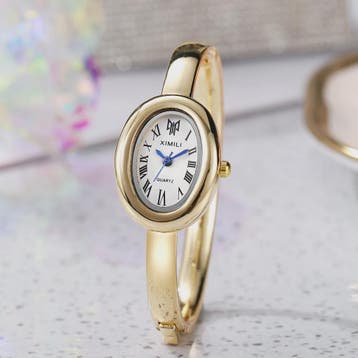 Luxe Dameshorloge met Quartz Uurwerk - Zilverkleurig Staal,, Verzenden, Nieuw