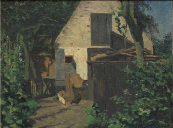 Paul Arntzenius (1883-1965) - Farm with chickens