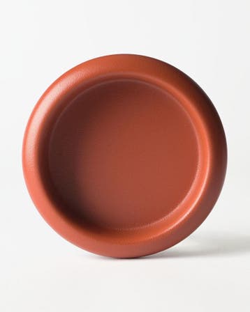 HEMA Kaarsplateau 13x2.5cm Bink metaal oranje 2+1 gratis, Verzenden, Nieuw, Oranje