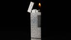 Dunill - Fine Bark Pattern Rollagas Lighter - Zonder, Nieuw