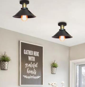 Vintage Industriële Hanglamp – Retro Loft Plafondlamp E27, Verzenden, Nieuw