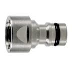 Geka Plus - nikkel - aansluitplug met bi.dr. 3/4, Ophalen of Verzenden, Nieuw