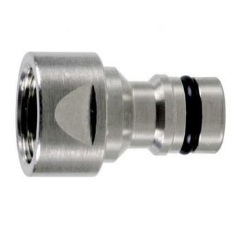 Geka Plus - nikkel - aansluitplug met bi.dr. 3/4, Ophalen of Verzenden, Nieuw