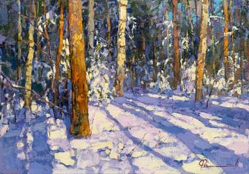 Sergei Flitov (1964) - Soleil du Matin au coeur de la Forêt