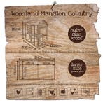 Kippenhok Mansion Country – Groot houten kippenhok met ren, Dieren en Toebehoren, Pluimvee | Toebehoren, Verzenden, Nieuw, Kippenhok of Kippenren