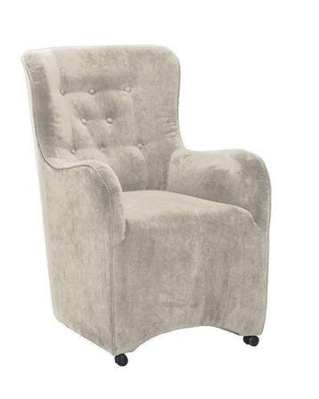 Eetkamerstoel Jennifer - eetkamerstoelen - Wit, Nieuw, Wit, Stof