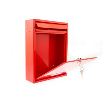 G2 Trent wandbrievenbus staal - rood, Verzenden, Nieuw